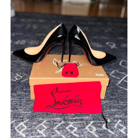Christian Louboutin Pigalle Follies 100 Black Heels - Picture 5 of 8